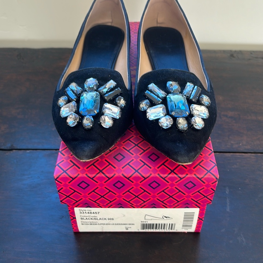 Tory Burch jeweled flats